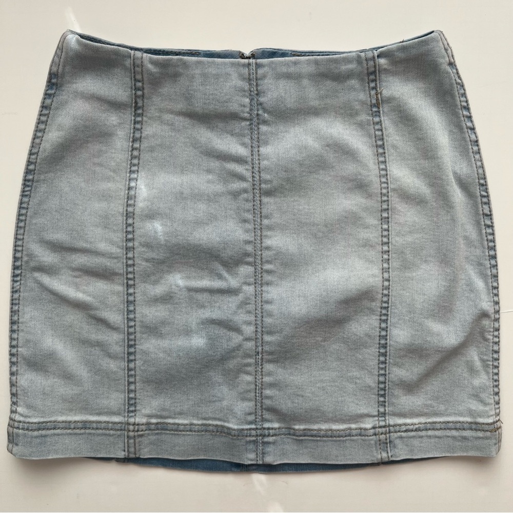 wild fable light blue denim skirt
